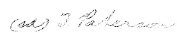 (signed) T PATERSON