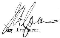 J. A. Lyons signature