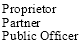 Proprietor/Partner/Public Officer
