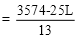 (3474-25)L/13