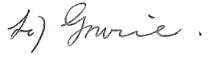 Signature of the Earl of Gowrie, Governor-General. 