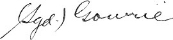 Signature of Lord Gowrie