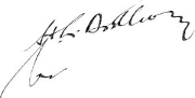 Signature of Hubert L. Anthony