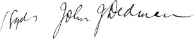 Signed for the Prime Minister