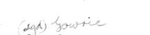 (Sgd) Gowrie