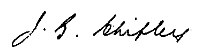 Signature of J B Chifley