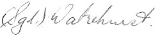 Signature of Lord Wakehurst. 