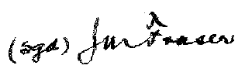 Signature of the Acting Minister of State for the Army