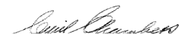 Minister's signature
