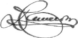 Signature of Don Cameron