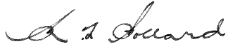 Minister's signature
