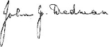 Minister's signature