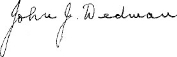 Minister's signature