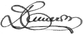 Don Cameron signature