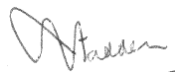 Signature of Arthur Fadden