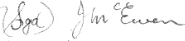 Signature of J.M. McEwen