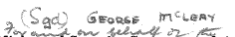 Minister's signature