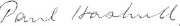 Signature of Paul Hasluck
