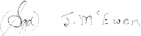 Signature of J. McEwen