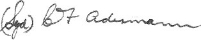 signed C. F. Adermann