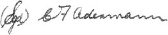 signed C. F. Adermann
