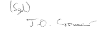Signature of J.O. Cramer