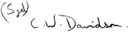 Signature: Charles Davidson