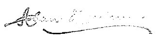 Signature of Alan Hulme