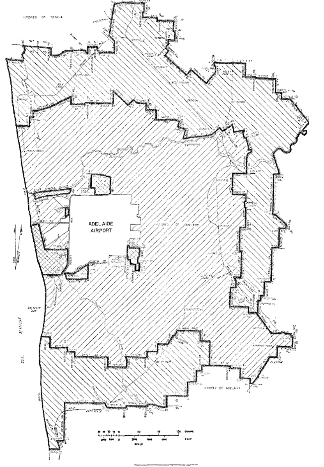 Map of Plan No. 7 Adelaide Airport
