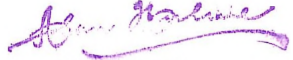 Signature of Postmaster-General