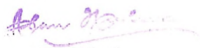 Signature of Postmaster-General