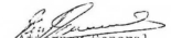 Signature of Attorney-General for and on behalf of the Prime Minister