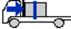 Diagram of a truck with load against the bulkhead of the tray