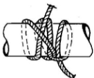 Clove hitch and half hitch