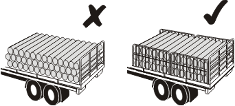 Using gates to restrain short pipes