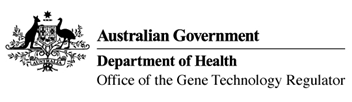 Office of the Gene Technology Regulator, Department of Health, Australian Government Logo