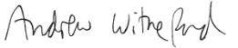 Signature of Andrew Witheford