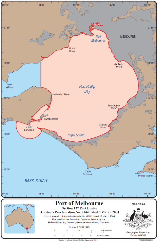 Port Revocation and Appointment (No. 20/08) – Port of Melbourne