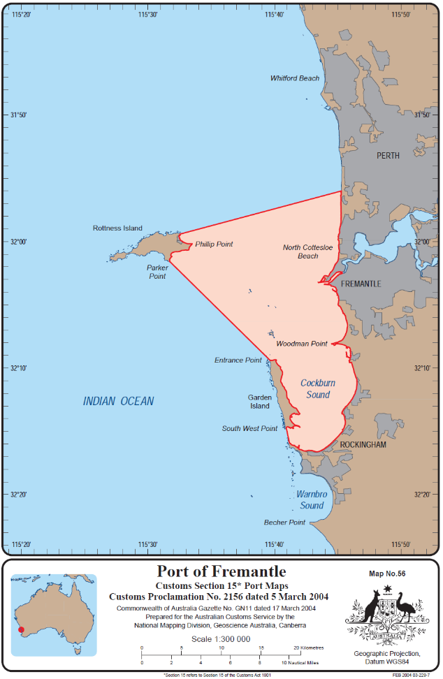 Port Revocation and Appointment (No. 20/10) – Port of Fremantle