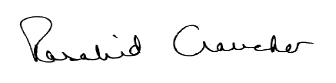 Signature of Rosalind Croucher
