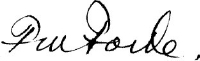 Signature of F.M. Forde