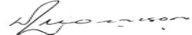 Signature of Minister of State for External Territories