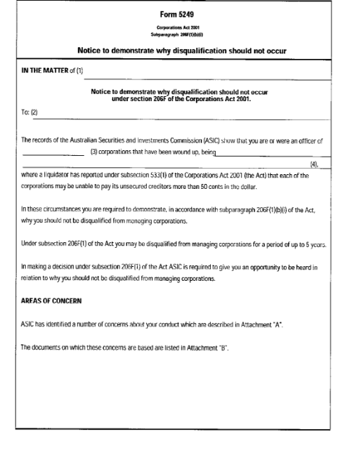 form 5249