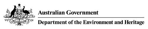 Department of the Environment and Heritage Logo - Inline design