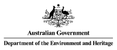 Department of the Environment and Heritage Logo - Stacked design