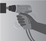 using impact wrenches, chainsaws, jackhammers, grinders, drills or vibrating compacting plates