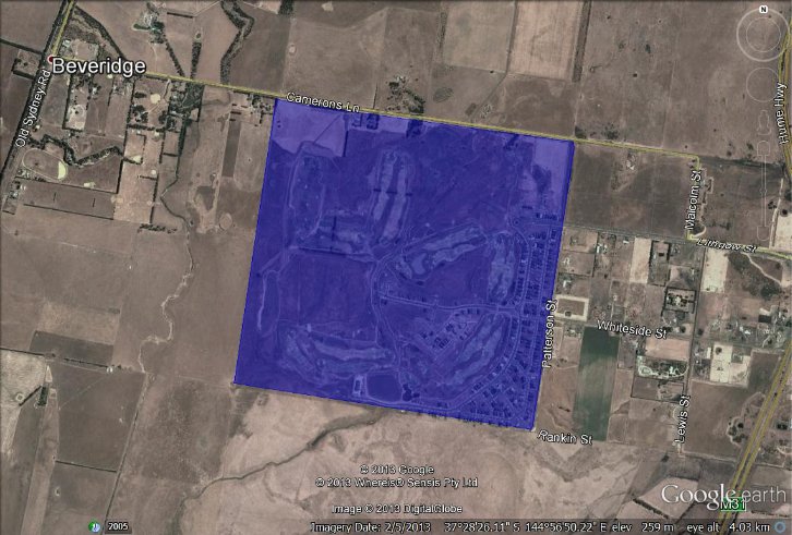 The image is Map 12 contained in Annexure A, and displays the boundaries for the network determined to be adequately served in the Mandalay Estate in Victoria.