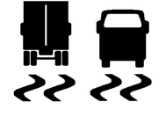 Title: Diagram 1 - Description: Vehicle Stability Function Intervention/Failure Tell-tale.