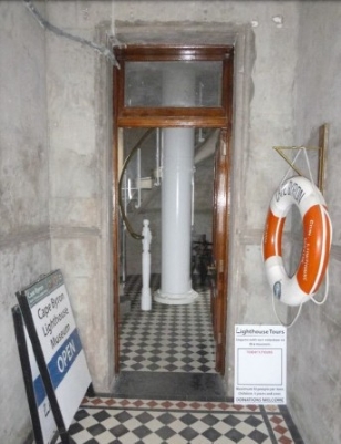 door into tower 