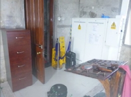 equipment room on ground floor 